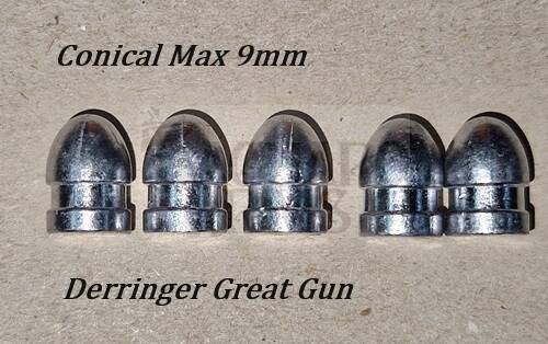 Pociski Conical Max 9mm Derringer Great Gun