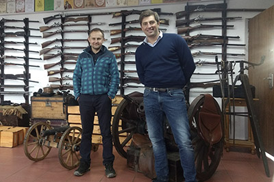 Stefano Pedersoli visiting Saguaro Arms :-)